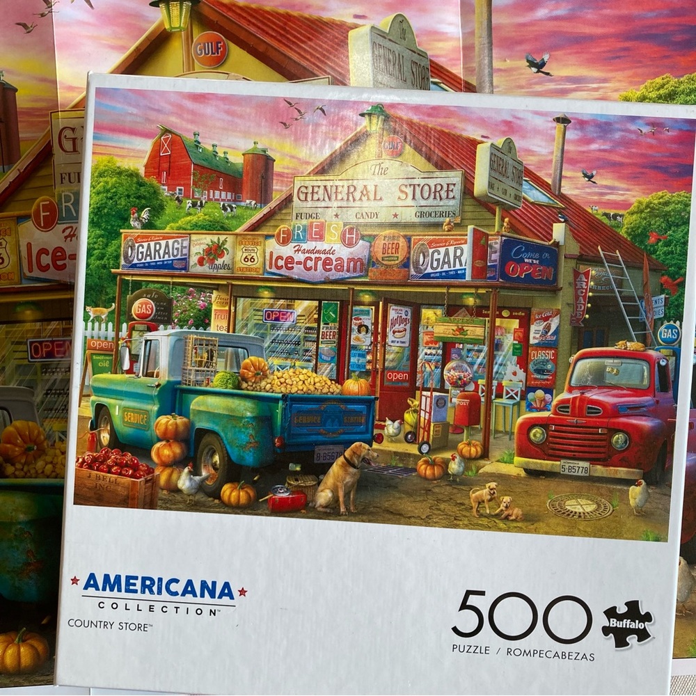 500 Piece Jigsaw Puzzle Buffalo Americana Collection Country Store